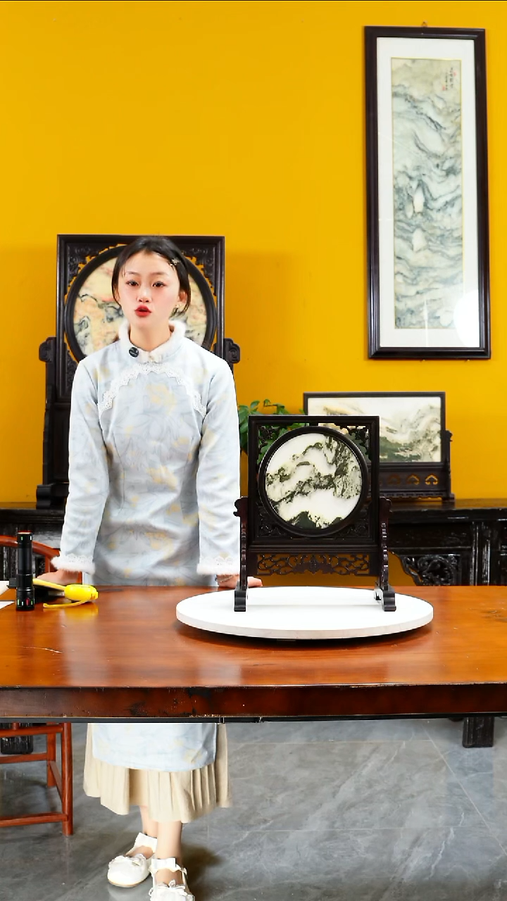 石材天然大理石画摆件