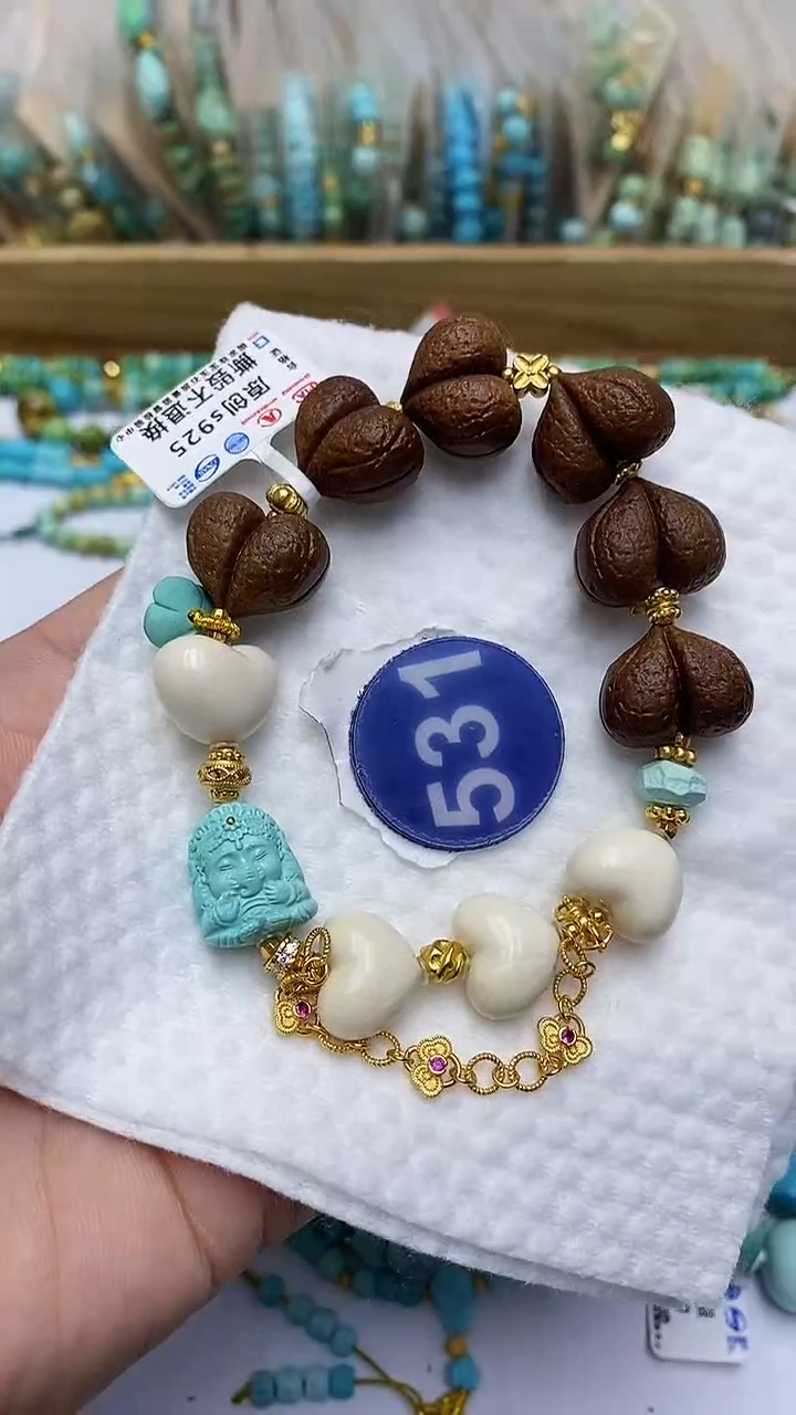 【闪购商品】绿松石手链银S925镶嵌531