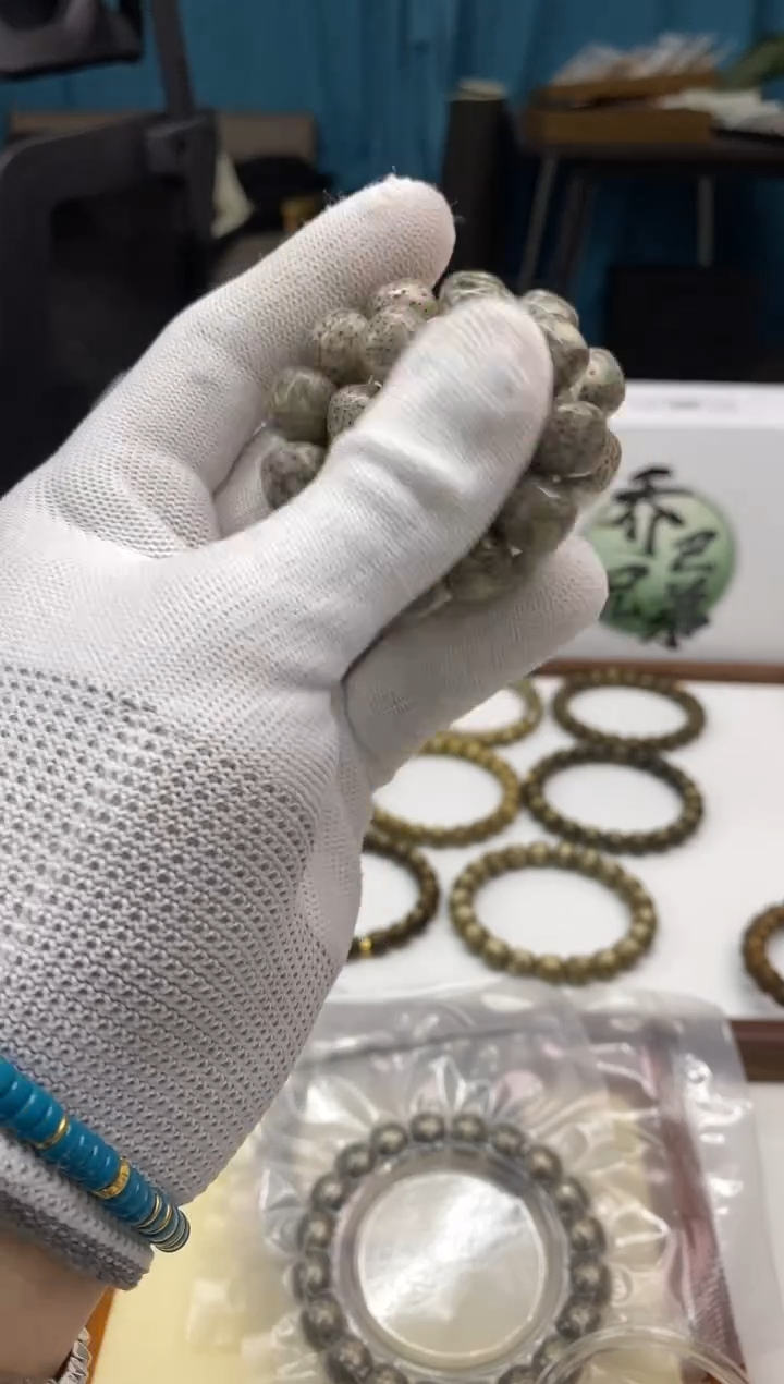 【闪购商品】星月菩提手串226/石玉料糯冰手串 12*11mm