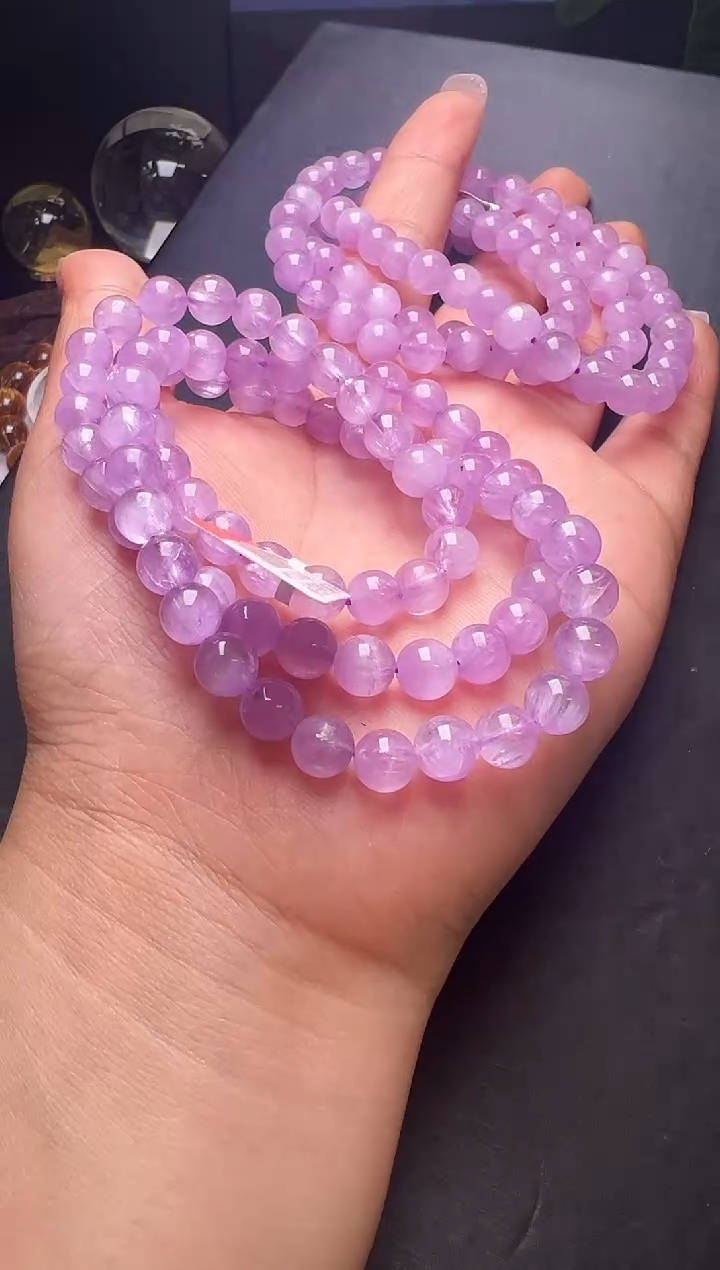 手串辉石未镶嵌紫锂辉手串多样性发一 M51288X梦