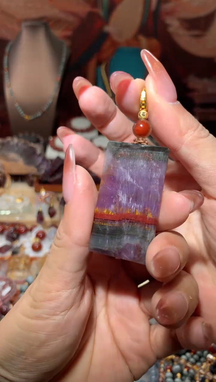 未镶嵌珠宝半成品水晶?****?极光无事牌吊坠