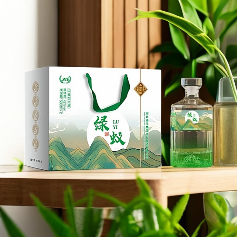 太行绿蚁纯粮酿造【酒厂直供】一提两瓶装古法酿酒品质42度500ml