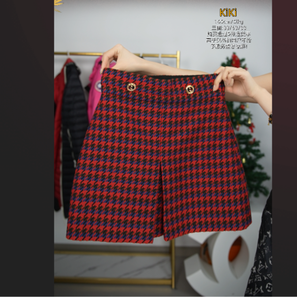 95新 GUCCI/古驰 麦殿 /短裙红色 38 码/250820MZS9R15