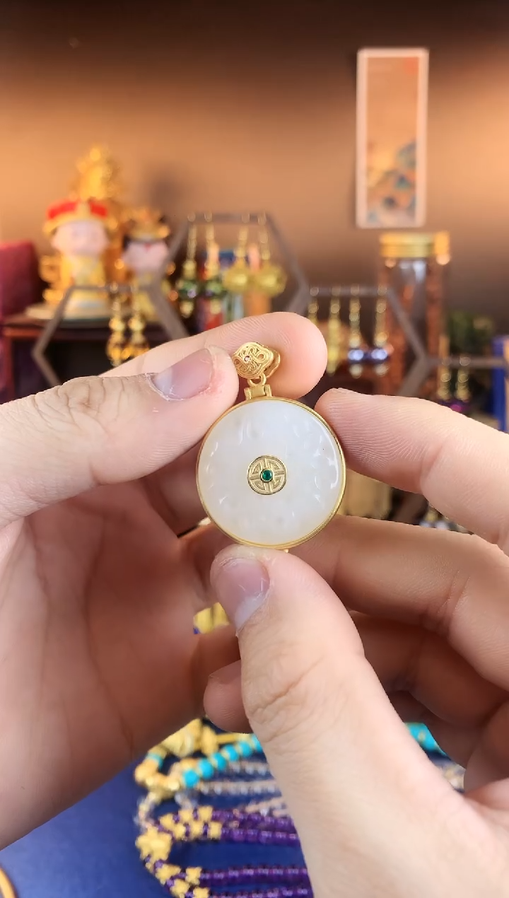 【闪购商品】吊坠雕刻板平安扣可打开的吊坠