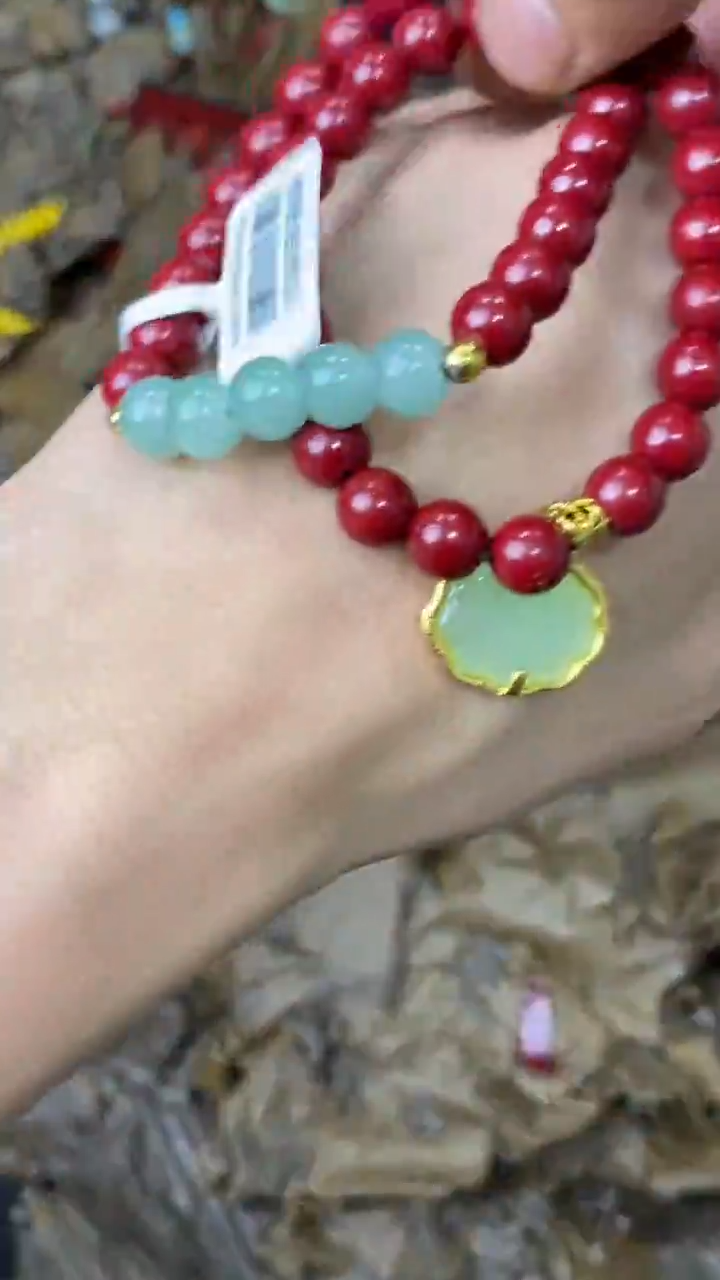 手串海棠瓷器（无礼盒）@@@SP249