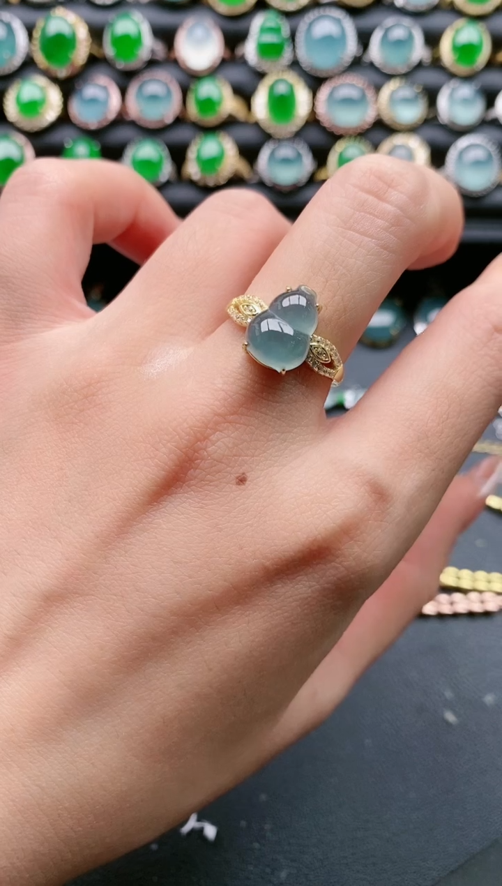 【闪购商品】翡翠戒指银S925镶嵌1111111