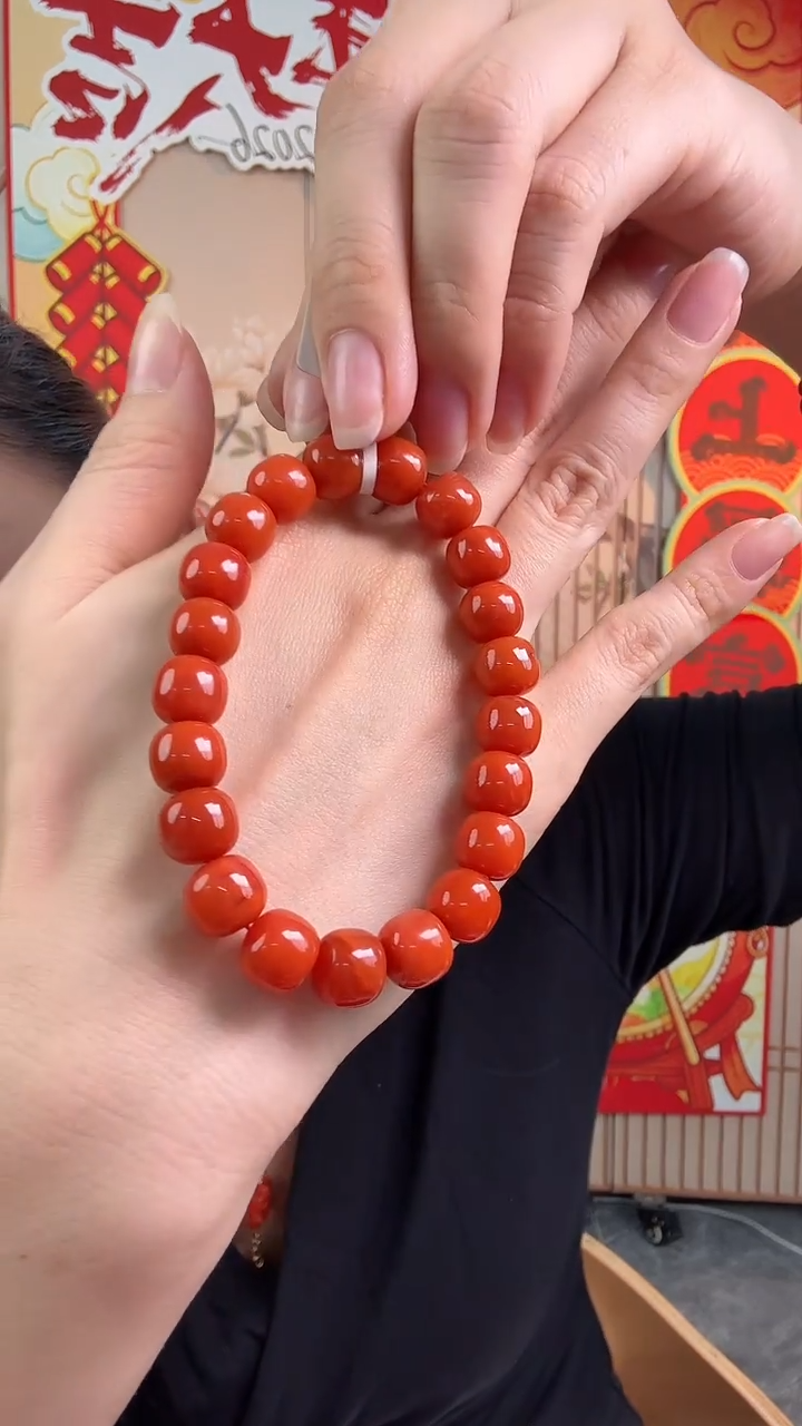 未镶嵌保山老型手串10mm南红玛瑙（多样式发其一）
