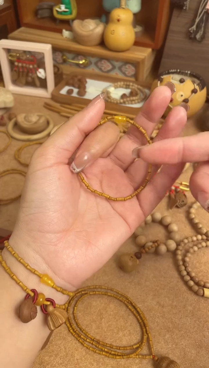 竹节手串一物一拍单圈加黄葫芦