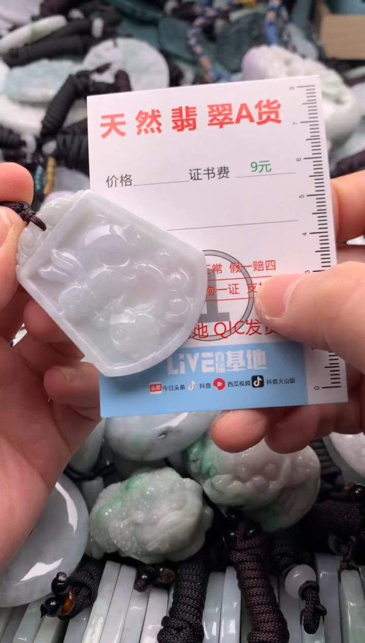 翡翠未镶嵌吊坠(不含链)1