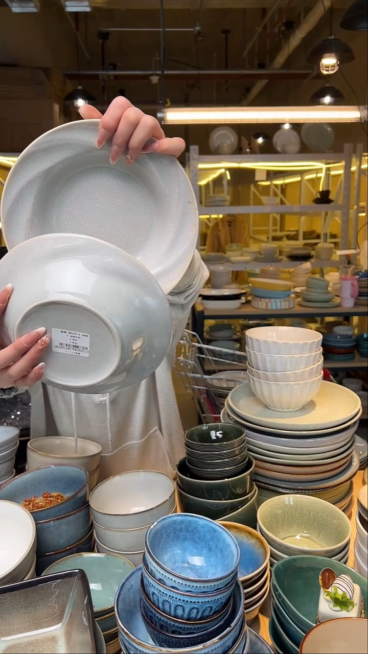 瓷147【瑕疵】外贸尾货窑变釉下彩