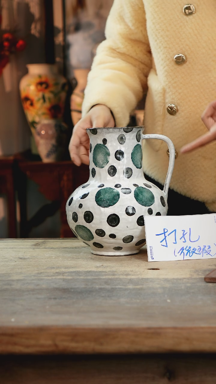 【闪购商品】瓷片景德镇纯手工釉下彩精品花瓶