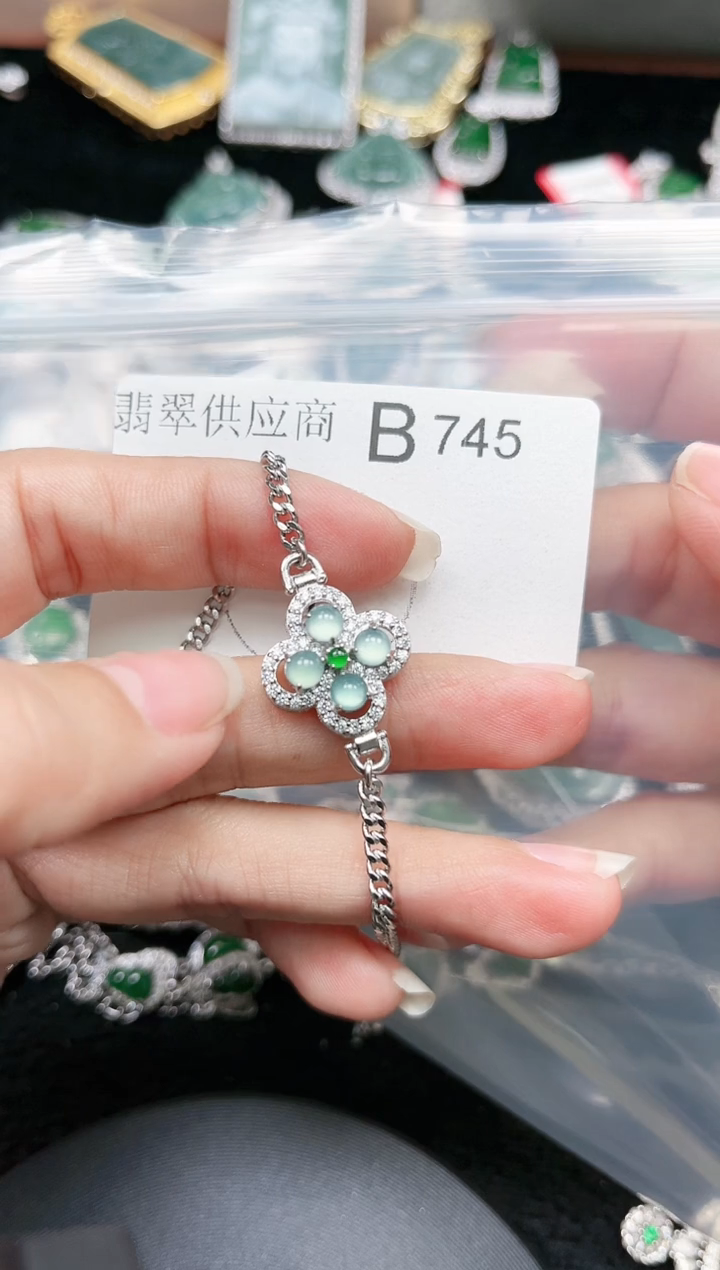 【闪购商品】翡翠颈饰未镶嵌赠皮绳745