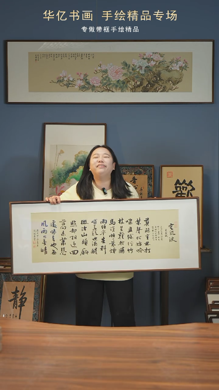 【闪购商品】书法HT定风波47*122 张开善 