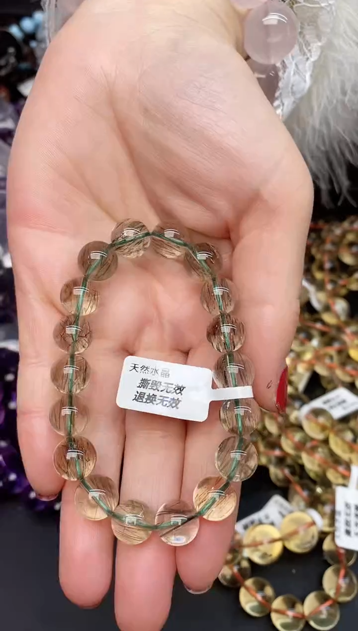 【闪购商品】水晶手链未镶嵌85a绿发11mm