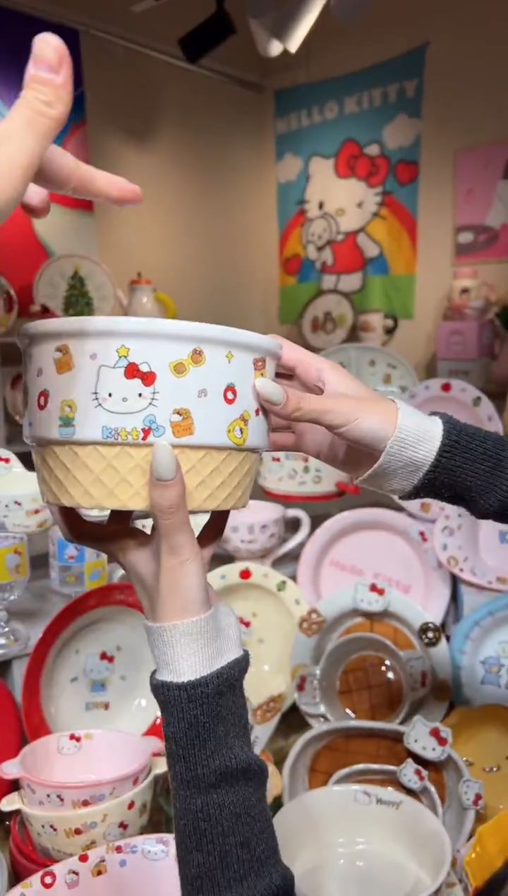 瓷可爱餐具发图片款