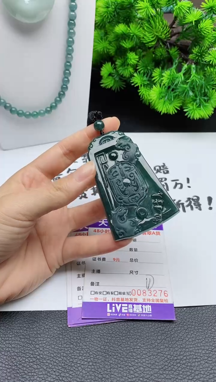 翡翠未镶嵌颈饰 