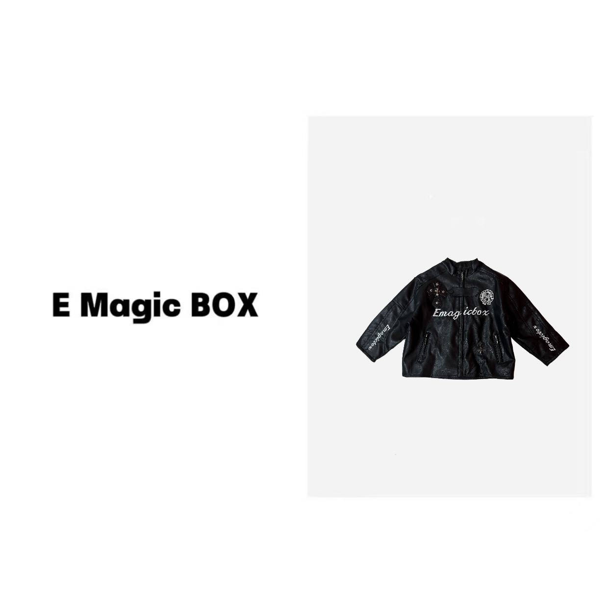 E Magic Box童装“赛车手”儿童限量款秋季机车夹克C0876