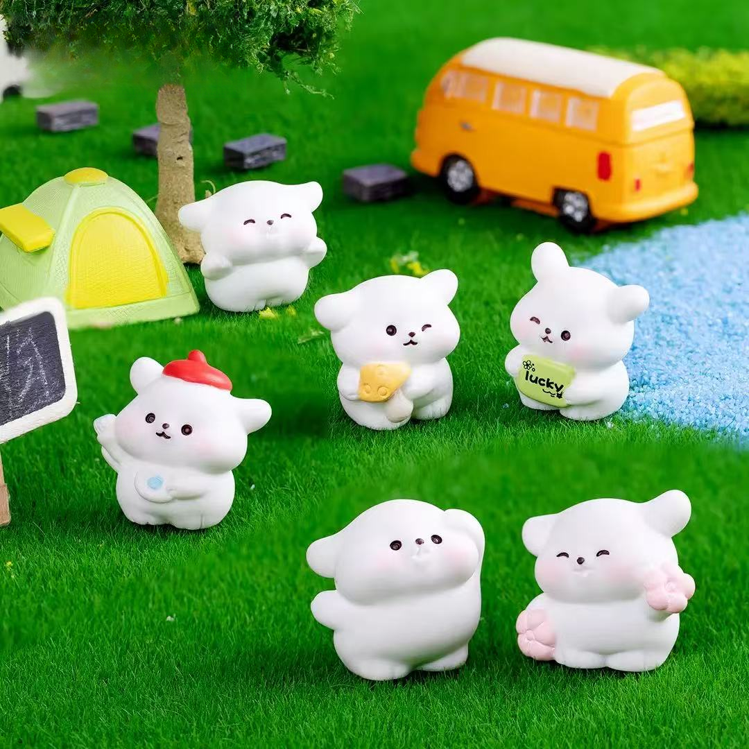 【对对碰】可爱春日踏青小狗diy 桌面小摆件