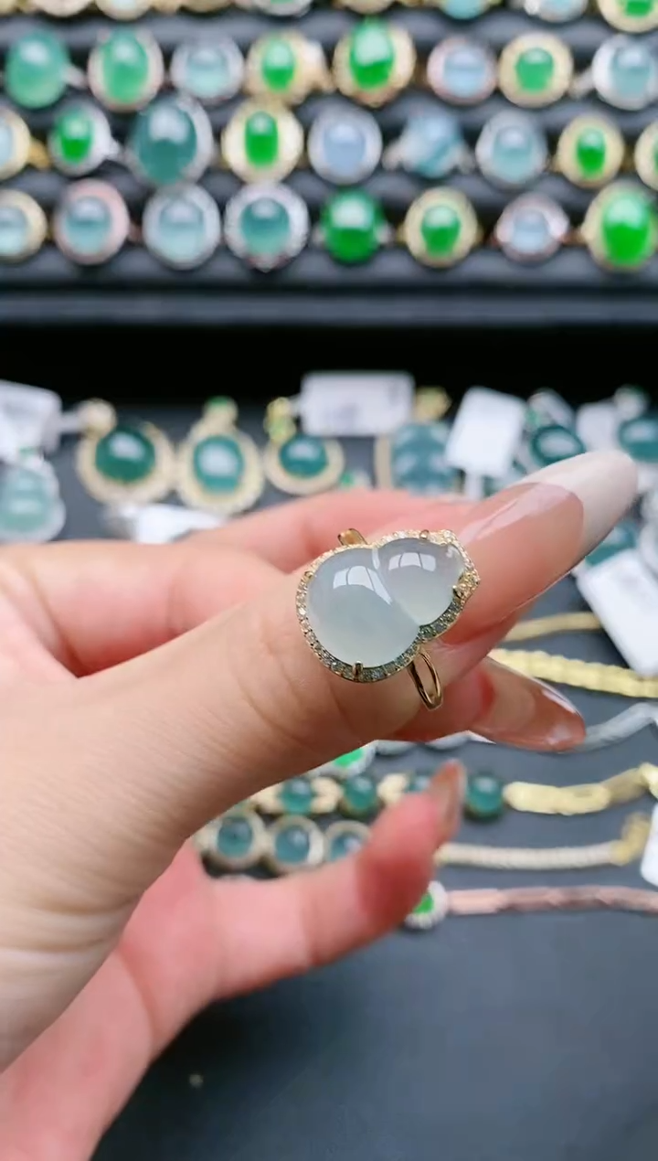 【闪购商品】翡翠戒指银S925镶嵌1111111