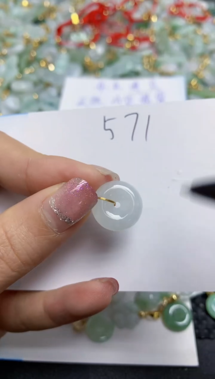 【闪购商品】翡翠颈饰合金天然翡翠A货