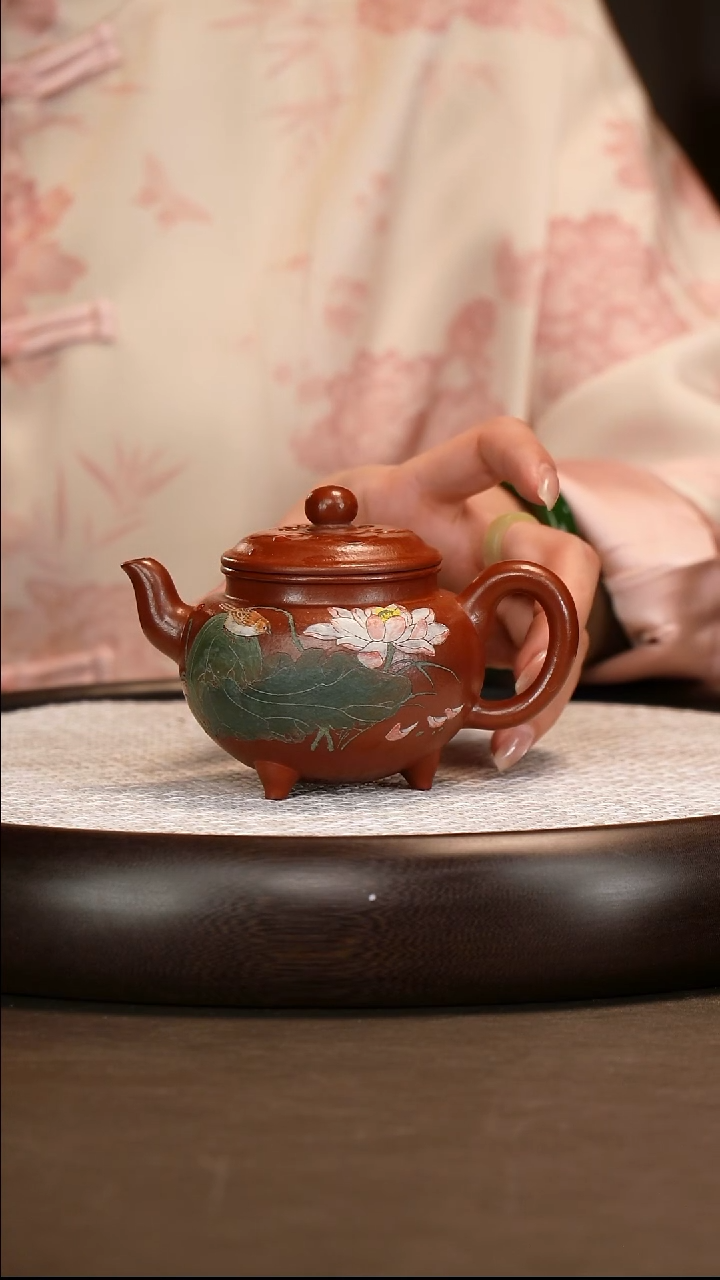 茶壶紫砂【王品荣】朱泥大彬如意   250CC