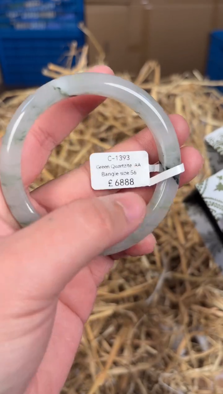 未镶嵌手镯石英质玉C1393