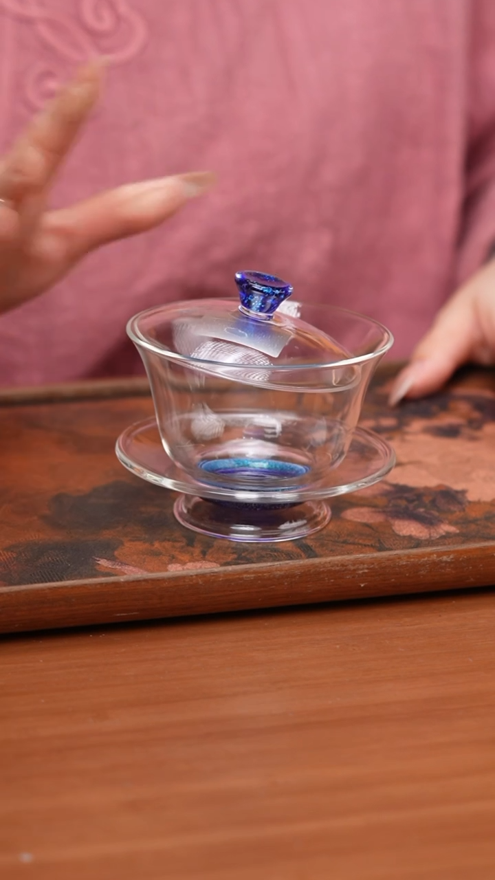 【闪购商品】禾器/星虹盖碗/宝蓝金2935