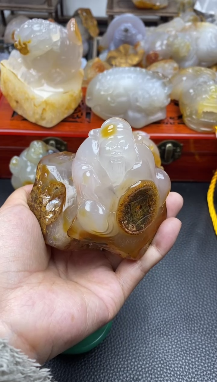 【闪购商品】玛瑙/玉髓摆件未镶嵌00