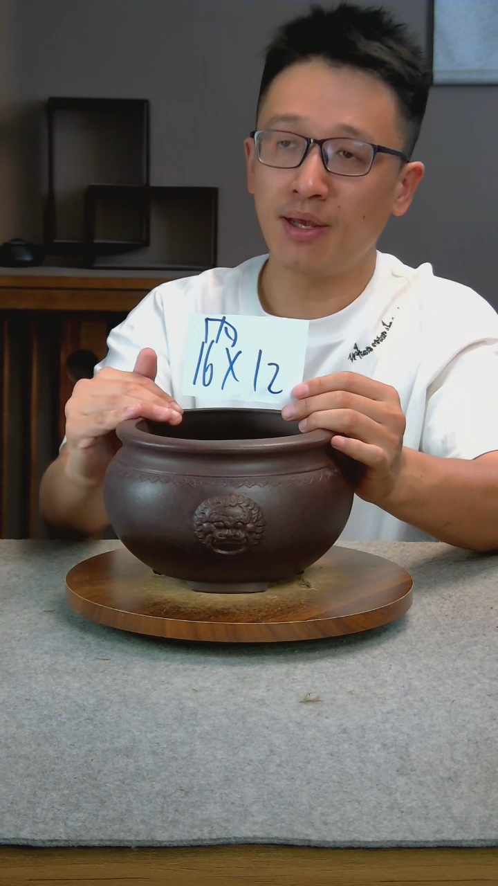 N39艾砂宜兴紫砂花盆