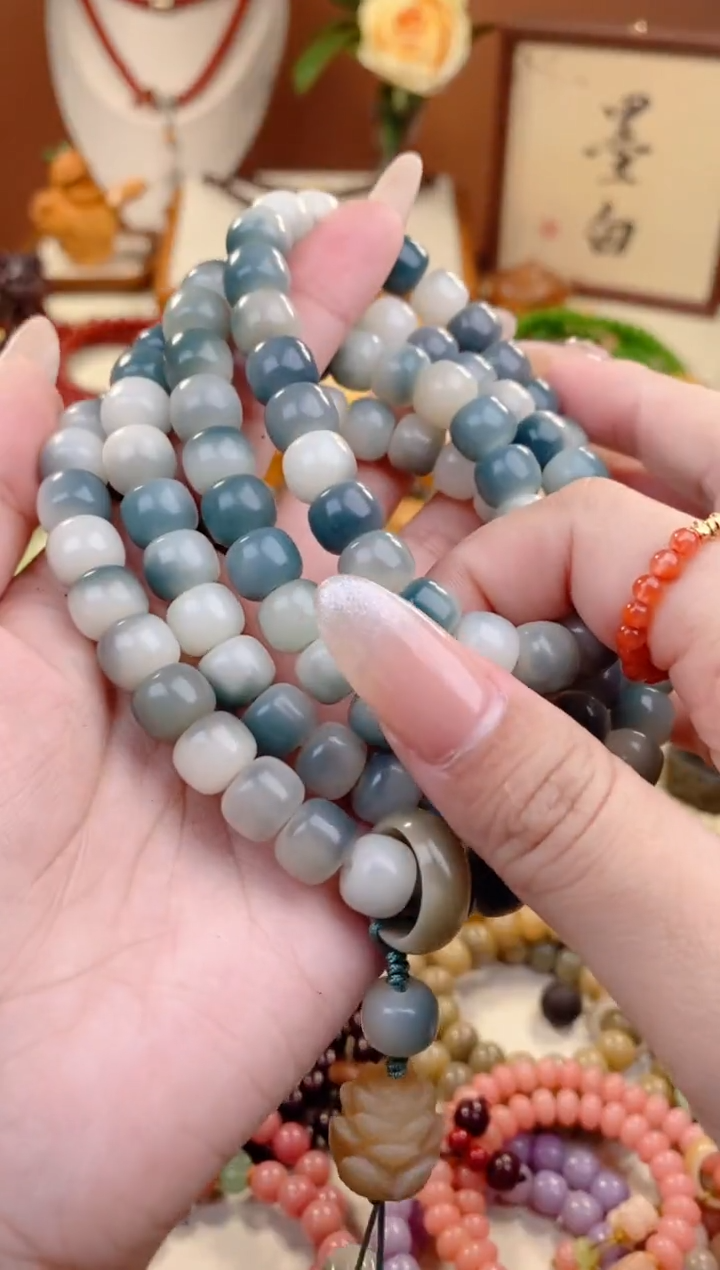 【闪购商品】菩提根/象牙果手串半山水莲花108颗