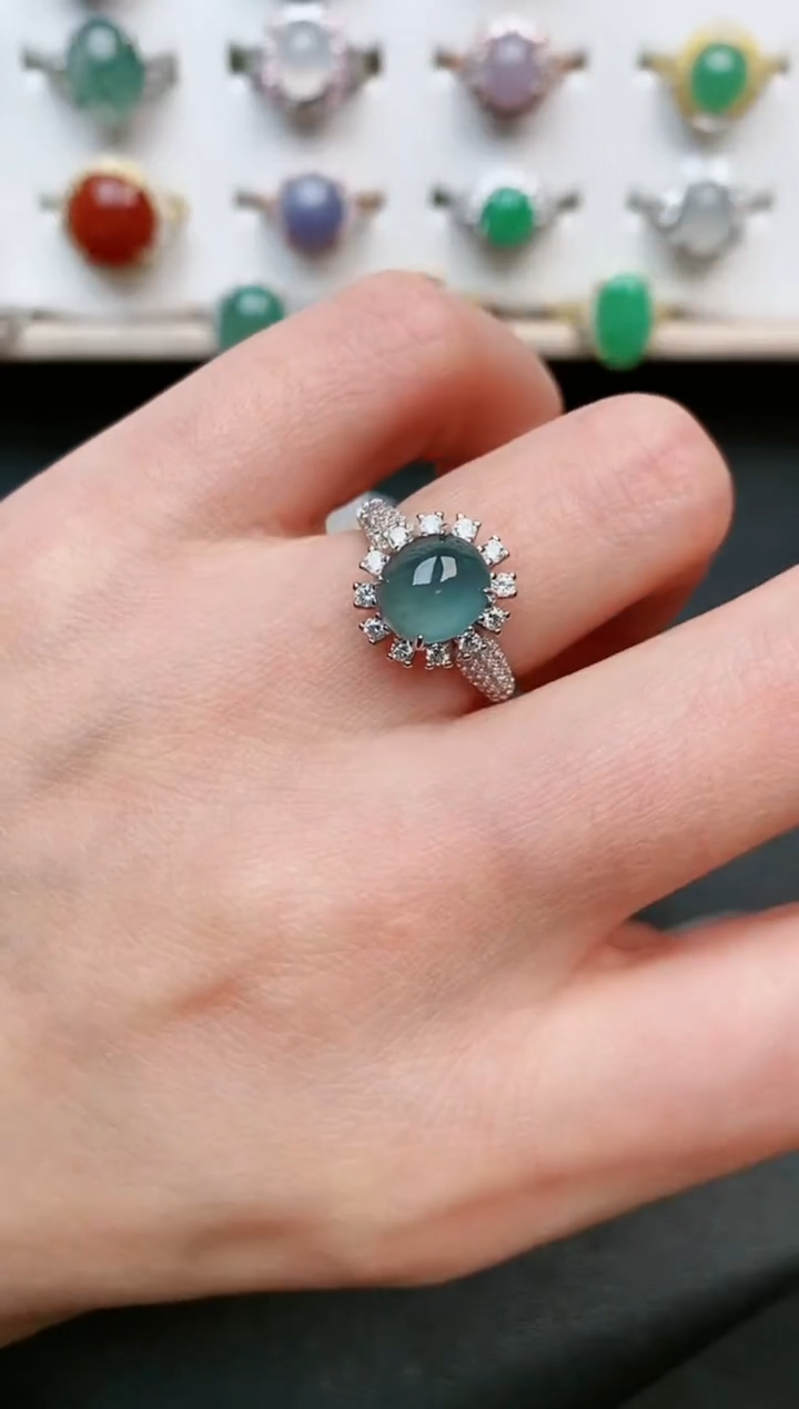 【闪购商品】翡翠戒指银S925镶嵌.....