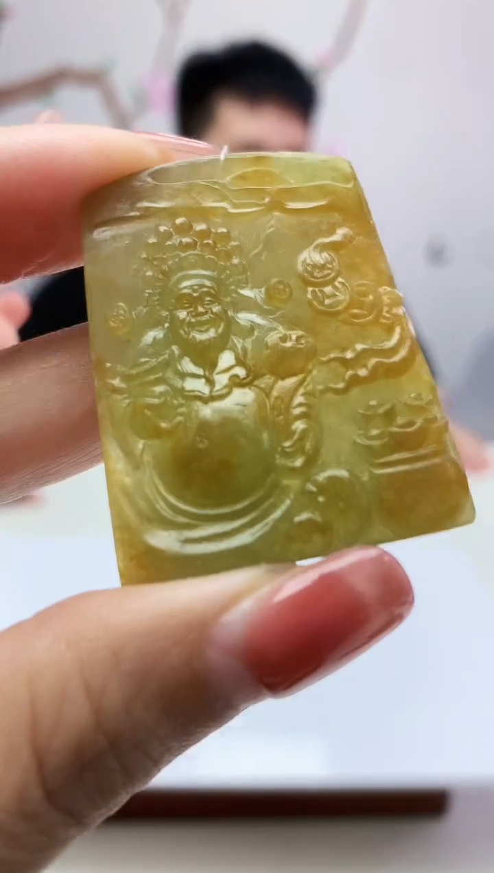 定制翡翠未镶嵌888xm-毛货挂件16