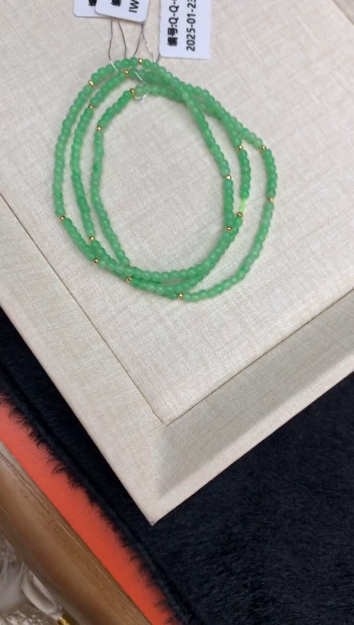 【闪购商品】翡翠手串18K金镶嵌手串 多样性发（1件）