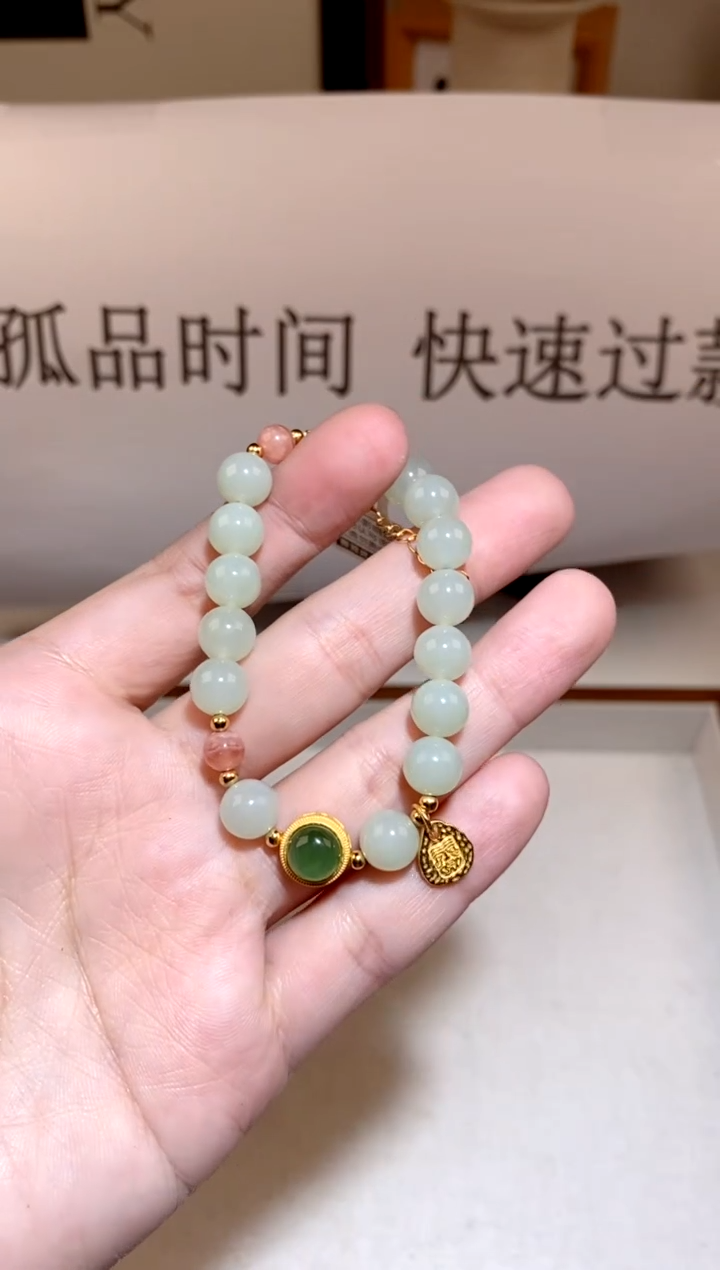 和田玉银S925镶嵌颈饰多样性发一