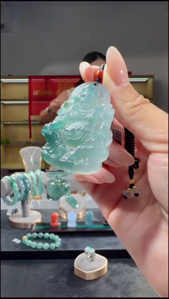 吊坠(不含链)未镶嵌翡翠黄财神（多样性发其一）