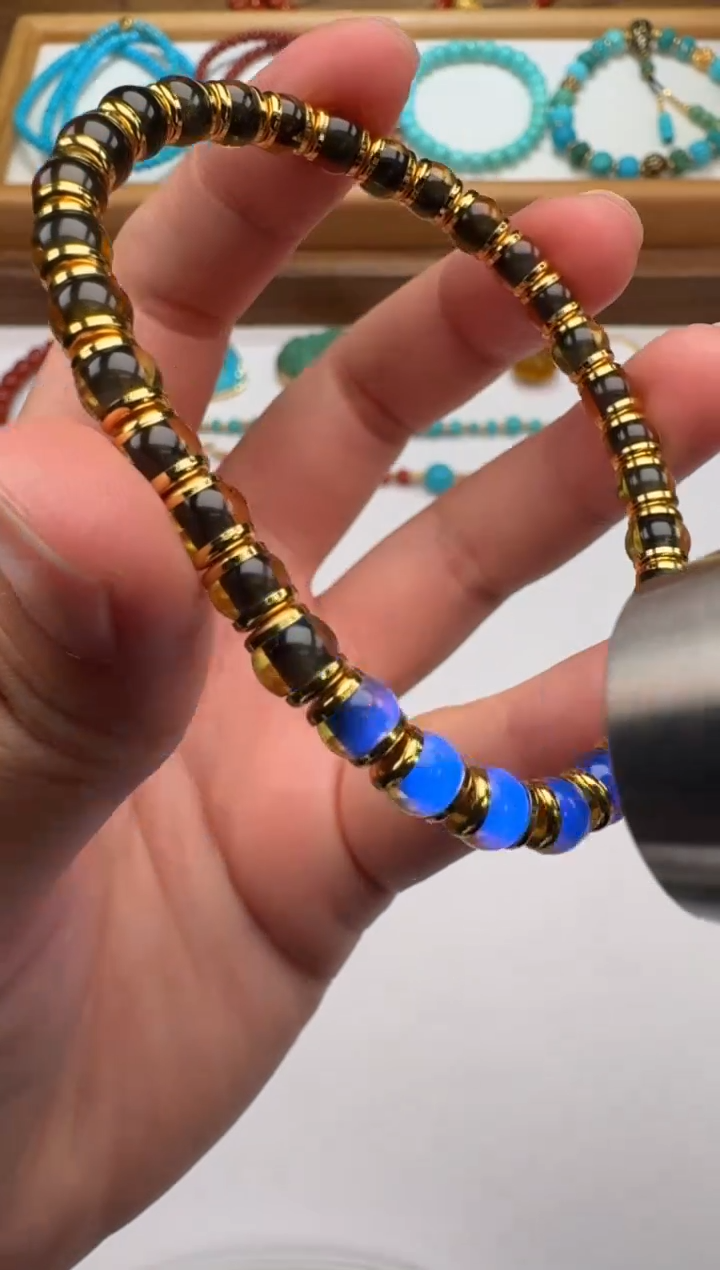 裸石蓝珀未镶嵌周*～手串手串