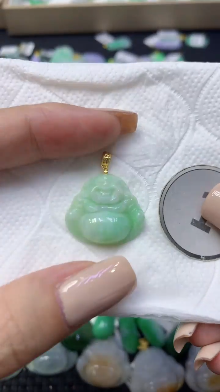 颈饰未镶嵌翡翠天然缅甸翡翠A货