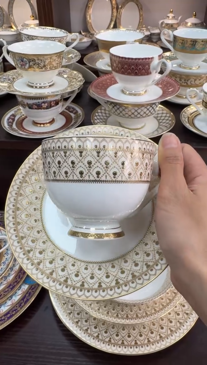 【闪购商品】瓷片200毫升杯碟福利款