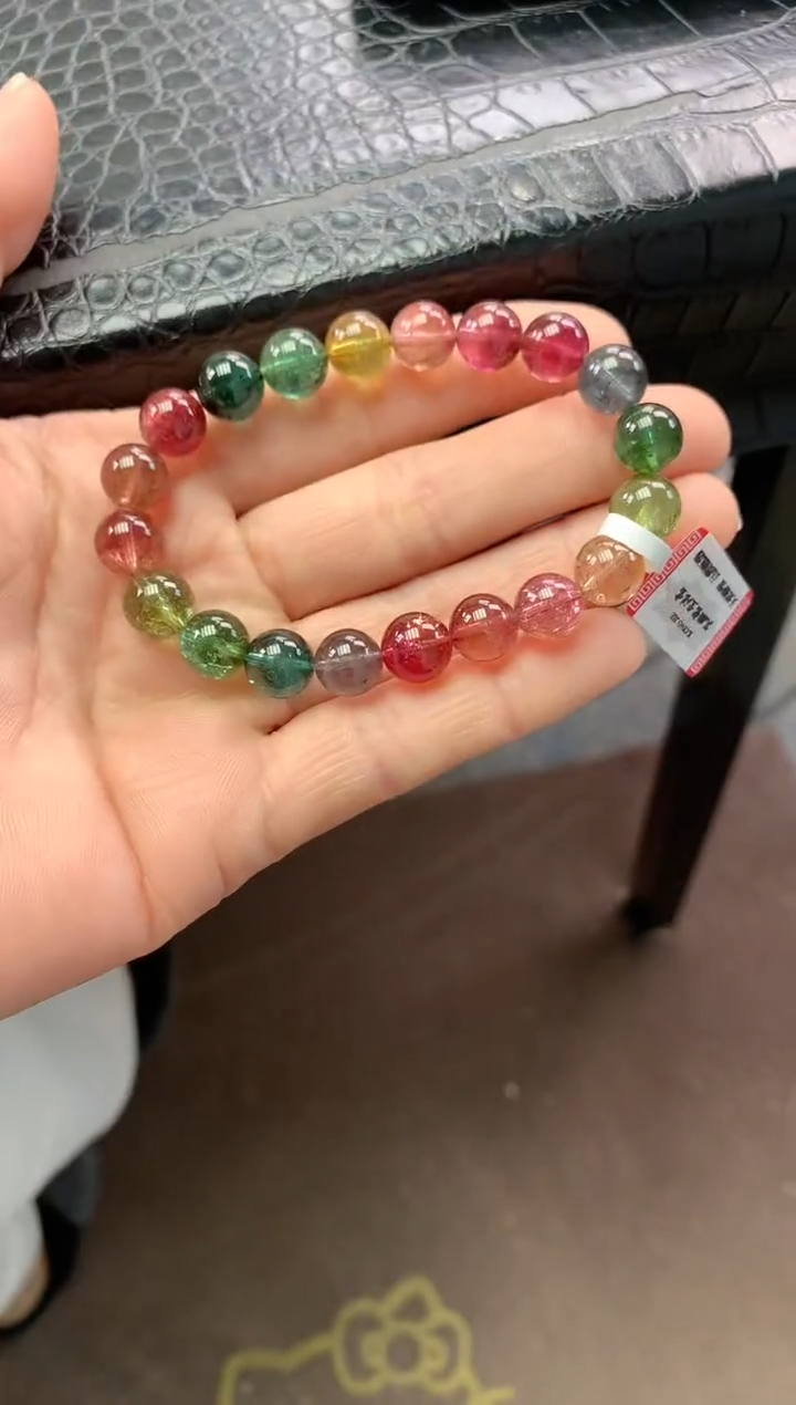 【闪购商品】碧玺手串未镶嵌多样性发一条