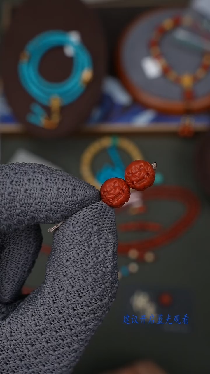 未镶嵌配饰南红玛瑙南红配饰一对