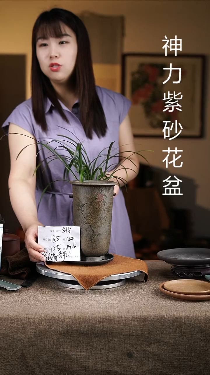 紫砂花盆紫砂花盆518+z