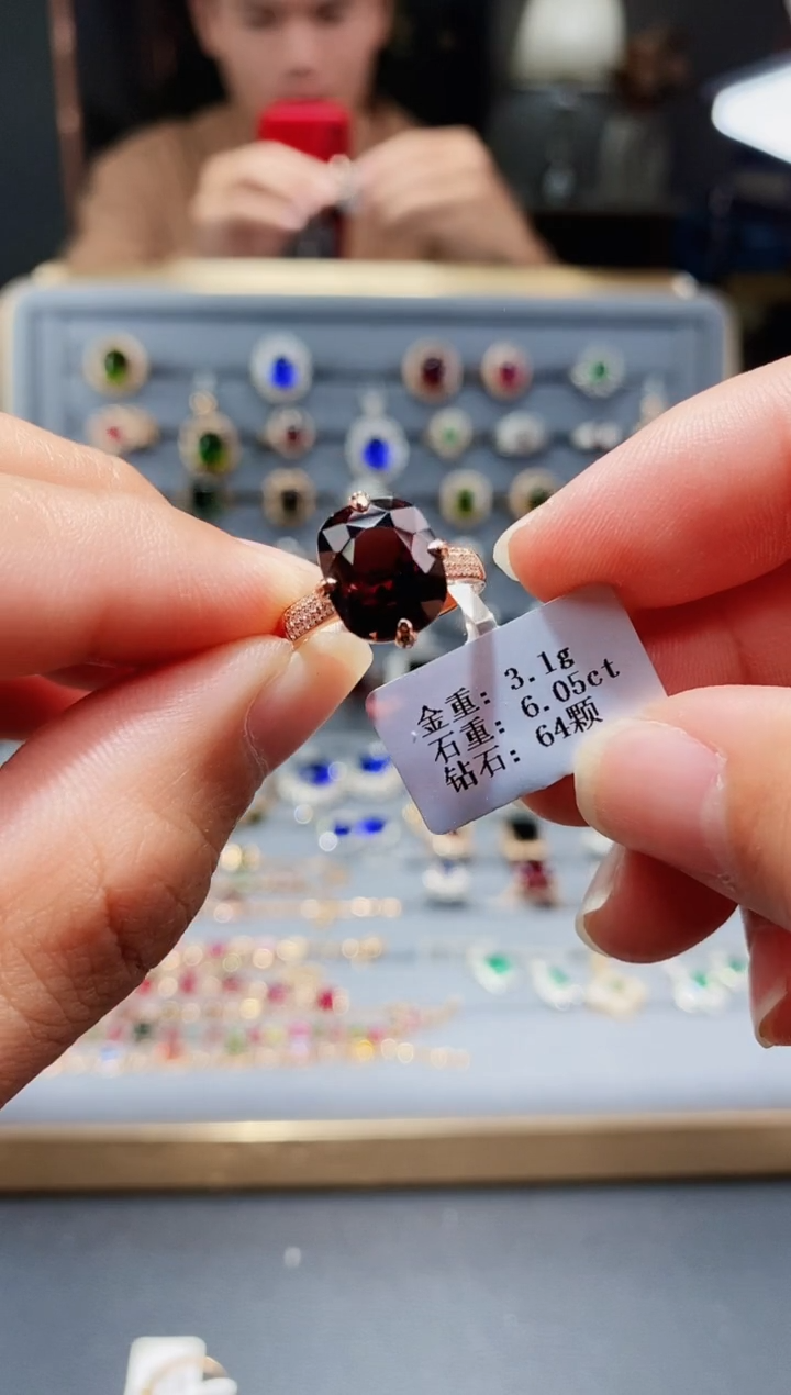 【闪购商品】碧玺戒指18K金镶嵌6.05.