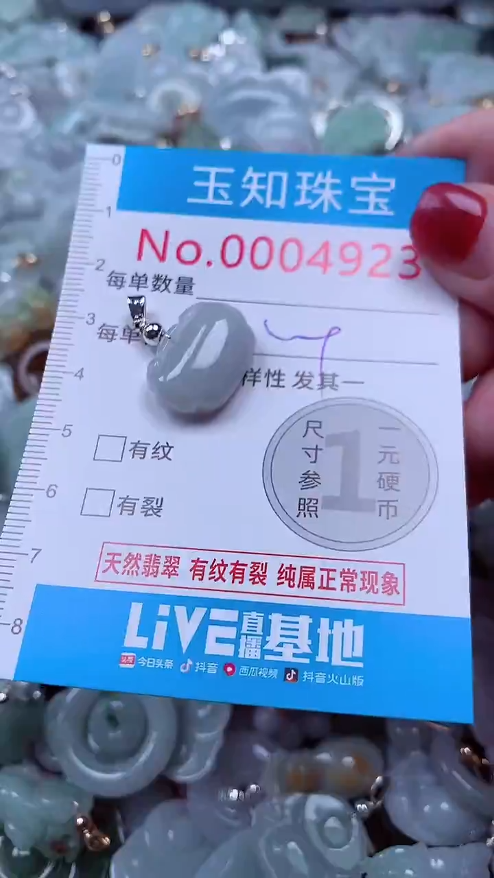吊坠(不含链)未镶嵌翡翠4923