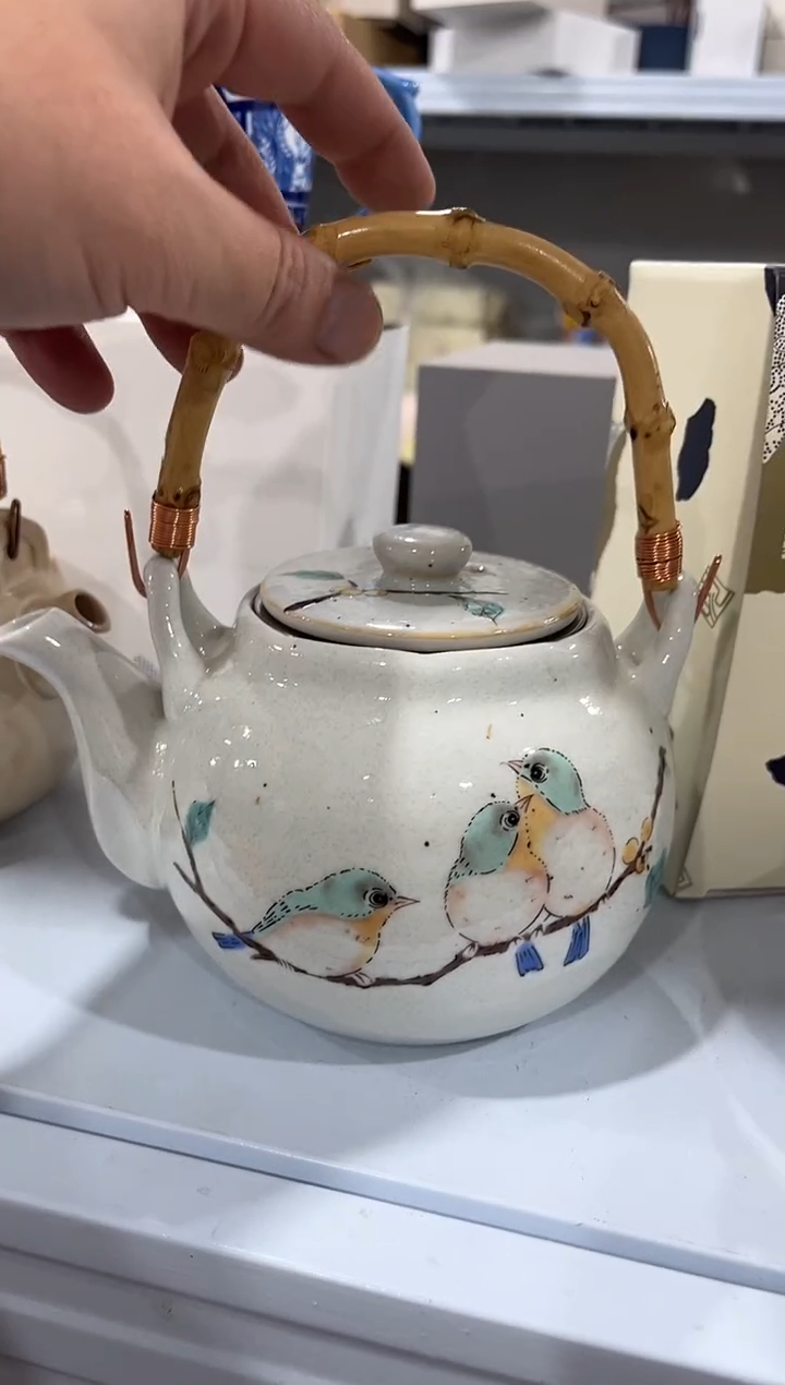 杯子骨瓷（简装）小鸟壶一个