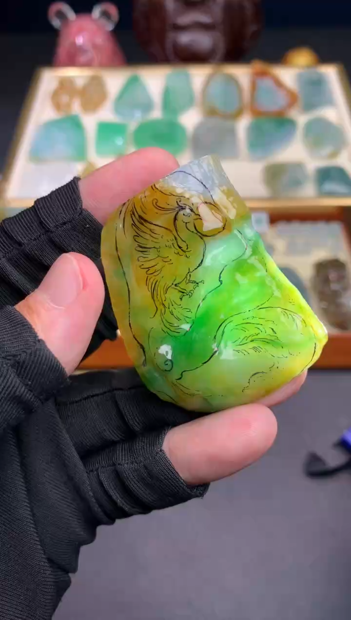 未镶嵌定制翡翠觉***穷天然翡翠裸石（包工）