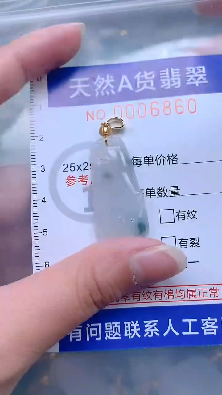 翡翠未镶嵌吊坠(不含链)1