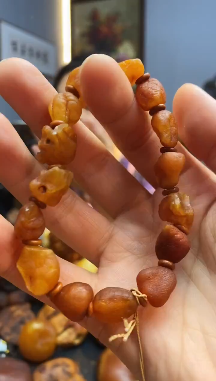 手链琥珀未镶嵌手串