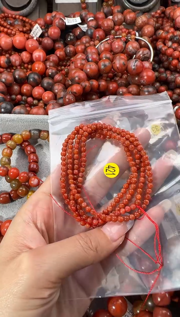 未镶嵌手串南红玛瑙3+