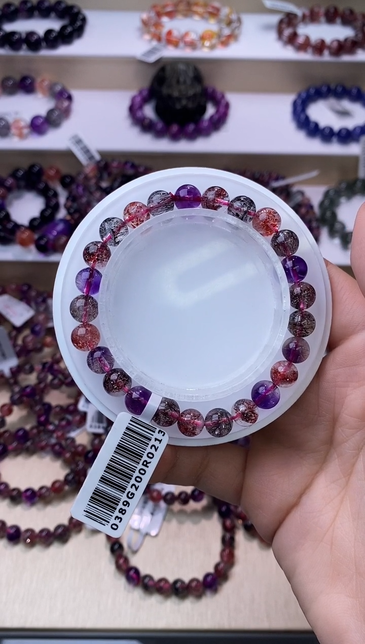 【闪购商品】水晶手链未镶嵌黑加仑超七7m+