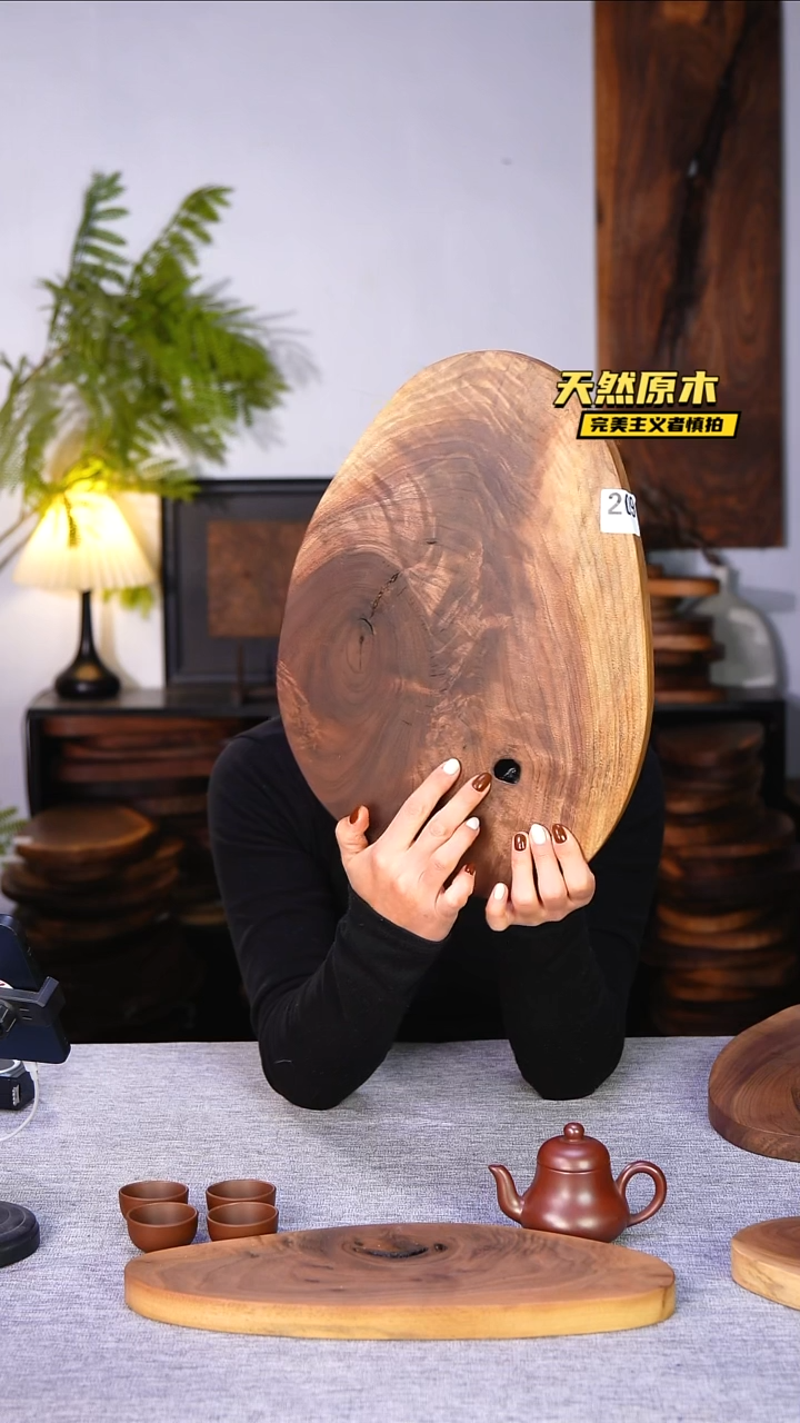 木北美黑胡桃原木.干裂疤结不属于商品质量问题完美主义者慎拍